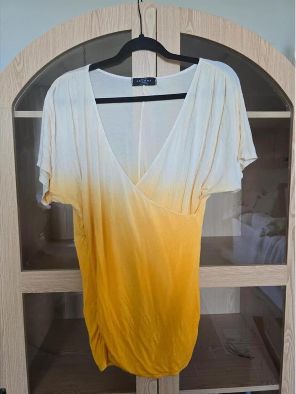 Sale! 3/$12 Mix & Match 3 Items Marked $6. ombre ruched shirt. Loose tunic wrap